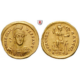 Römische Kaiserzeit, Arcadius, Solidus 397-402, vz