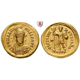 Römische Kaiserzeit, Marcianus, Solidus 450-457, vz-st
