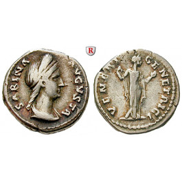 Römische Kaiserzeit, Sabina, Frau des Hadrianus, Denar 136-138, ss