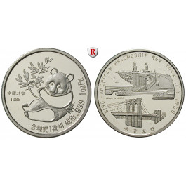 China, Volksrepublik, 1 Unze 1988, 31,08 g fein, PP