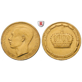 Luxemburg, Jean, 20 Francs (Medaille) 1964, 5,81 g fein, ss-vz