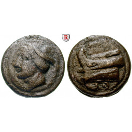 Römische Republik, Aes Grave, Sextans 225-217 v.Chr., ss+
