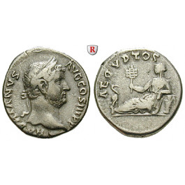 Römische Kaiserzeit, Hadrianus, Denar 134-138, ss+