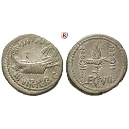 Römische Republik, Marcus Antonius, Denar 32-31 v.Chr., ss-vz/vz