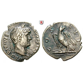 Römische Kaiserzeit, Hadrianus, Denar 125-127, ss+