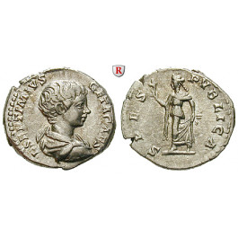 Römische Kaiserzeit, Geta, Caesar, Denar 198-200, f.vz