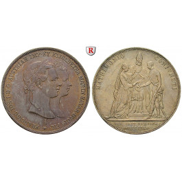 Österreich, Kaiserreich, Franz Joseph I., Doppelgulden 1854, ss-vz