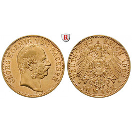 Deutsches Kaiserreich, Sachsen, Georg, 10 Mark 1903, E, ss-vz/vz-st, J. 265
