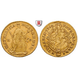 Römisch Deutsches Reich, Maria Theresia, Dukat 1743, ss+