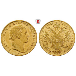 Österreich, Kaiserreich, Franz Joseph I., Dukat 1855, vz/vz+