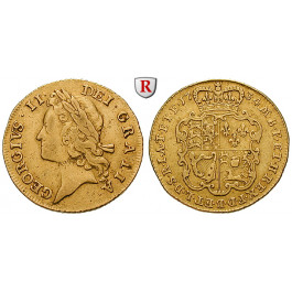Grossbritannien, George II., Guinea 1734, ss+