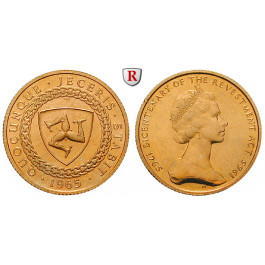 Insel Man, Elizabeth II., Sovereign 1965, 7,3 g fein, vz-st