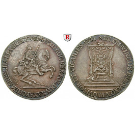 Sachsen, Albertinische Linie, Friedrich August II., 1/2 Reichstaler 1741, vz