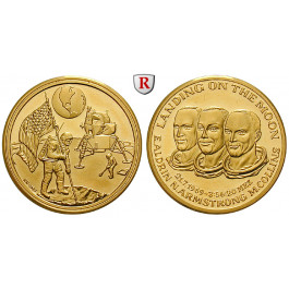 Verkehr, Raumfahrt, Goldmedaille o.J., 7,96 g fein, PP