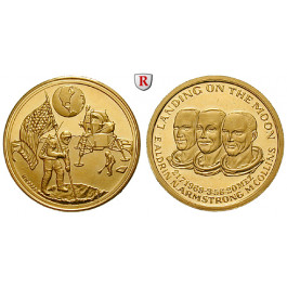 Verkehr, Raumfahrt, Goldmedaille o.J., 3,11 g fein, PP
