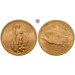 USA, 20 Dollars 1923, 30,09 g fein, vz