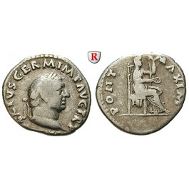 Römische Kaiserzeit, Vitellius, Denar, ss