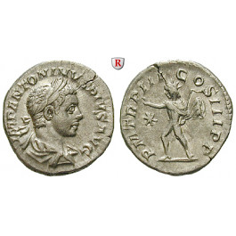 Römische Kaiserzeit, Elagabal, Denar 221, vz-st