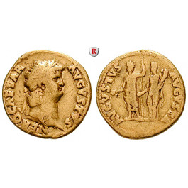 Römische Kaiserzeit, Nero, Aureus 64-66, ss+