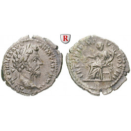 Römische Kaiserzeit, Marcus Aurelius, Denar 168, ss+/ss