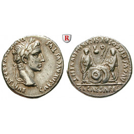 Römische Kaiserzeit, Augustus, Denar 2 v.-4 n.Chr., ss-vz