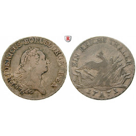 Brandenburg-Preussen, Königreich Preussen, Friedrich II., Reichstaler 1771, ss