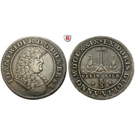 Braunschweig, Braunschweig-Calenberg-Hannover, Johann Friedrich, 2/3 Taler 1679, ss+