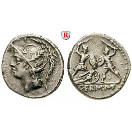 Römische Republik, Q. Minucius Thermus, Denar 103 v.Chr., ss/ss-vz