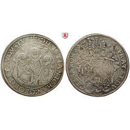 Sachsen, Albertinische Linie, Christian II., Johann Georg, August unter Vormundschaft, Reichstaler 1594, ss