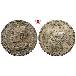 Deutsches Kaiserreich, Preussen, Wilhelm II., 2 Mark 1913, vz, Schaaf 112/G3