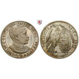 Deutsches Kaiserreich, Preussen, Wilhelm II., 3 Mark 1913, vz/vz-st, Schaaf 113/G1