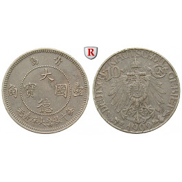 Nebengebiete, Kiautschou, 10 Cent 1909, A, vz/ss, J. 730