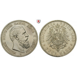 Deutsches Kaiserreich, Preussen, Friedrich III., 5 Mark 1888, A, ss/ss-vz, J. 99