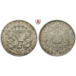 Deutsches Kaiserreich, Bremen, 2 Mark 1904, J, f.vz, J. 59