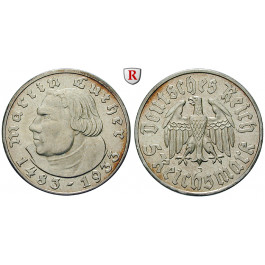 Drittes Reich, 5 Reichsmark 1933, Luther, J, ss-vz, J. 353