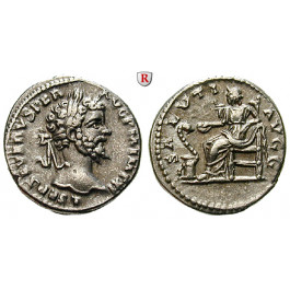 Römische Kaiserzeit, Septimius Severus, Denar 198, f.vz