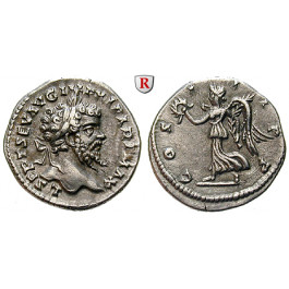Römische Kaiserzeit, Septimius Severus, Denar 198, ss-vz