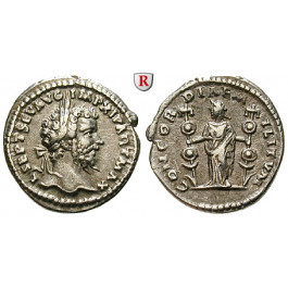 Römische Kaiserzeit, Septimius Severus, Denar 198-202, f.vz