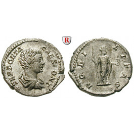 Römische Kaiserzeit, Geta, Caesar, Denar 199, vz-st/vz