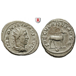 Römische Kaiserzeit, Philippus I., Antoninian 248, ss-vz