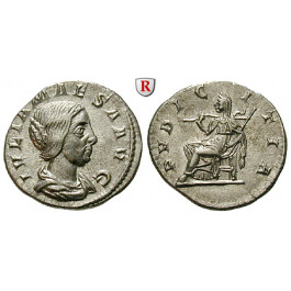 Römische Kaiserzeit, Julia Maesa, Großmutter des Elagabal, Denar, vz/vz-st