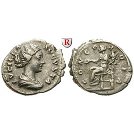Römische Kaiserzeit, Lucilla, Frau des Lucius Verus, Denar 164-180, ss-vz/ss
