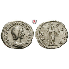 Römische Kaiserzeit, Julia Soaemias, Mutter des Elagabal, Denar 220, ss-vz