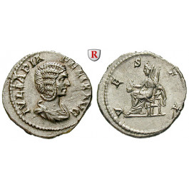Römische Kaiserzeit, Julia Domna, Frau des Septimius Severus, Denar, vz+