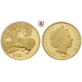 Neuseeland, Elizabeth II., 10 Dollars 2013, 7,76 g fein, PP