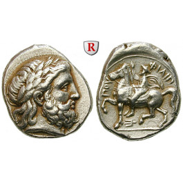 Makedonien, Königreich, Philipp II., Tetradrachme 355-348 v.Chr., ss-vz