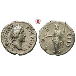 Römische Kaiserzeit, Antoninus Pius, Denar 145-161, ss+