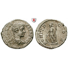 Römische Kaiserzeit, Geta, Caesar, Denar 203-208, f.vz/vz+