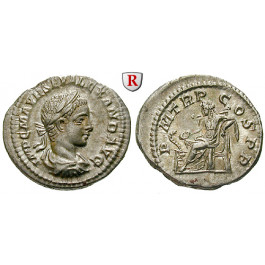 Römische Kaiserzeit, Severus Alexander, Denar 222, vz/vz-st