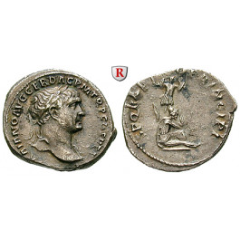 Römische Kaiserzeit, Traianus, Denar 103, ss+